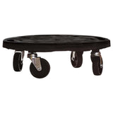 Plant Trolleys with Wheels 3 pcs Diameter 40 cm Black 275 kg 3143919