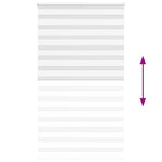 ZNTS Zebra Blind White 120x200 cm Fabric Width 115.9 cm Polyester 4014785
