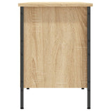 Shoe Cabinet Sonoma Oak 131x35x50 cm Engineered Wood 831849