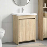 Bathroom Furniture Set Sonoma Oak 81 x 40 x 84.5 cm 3404284