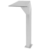 Pool Fountain Stainless Steel 50x30x90 cm Silver 43695