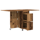 Dinning Table 2 pcs 140 x 80 x 77 cm Engineered Wood Old Wood 3424938