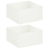 Garden Planter 2 pcs White 60 x 60 x 40 cm Cold-rolled Steel 8005095