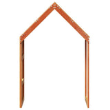 Kids' Bed Roof Wax Brown 55x99x139.5 cm Solid Wood Pine 846893