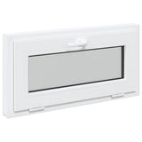 Basement Window RISOR 80x40 cm Tilt 3 Glazing White 4108378