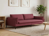 2-Seater Sofa Wine Red 188 x 81 x 89 cm Fabric 42048602