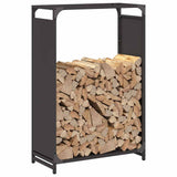Firewood Rack Black 60x28x90 cm Cold-rolled steel 864211