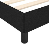 Bed Frame without Mattress Black 135x190 cm Double Double Fabric 349826