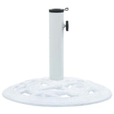 47864 Umbrella Base White 9 kg 40 cm Cast Iron