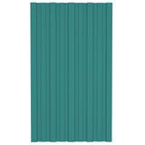 Roof Panel 36 pcs Green 80 x 45 cm Galvanised steel 42047110