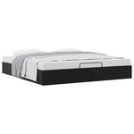 Ottoman Bed Frame without Mattress Black Super King Faux Leather 3310831