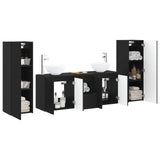 Bathroom Furniture Set 5 pcs Black 33 x 34.5 x 100 cm 3405984