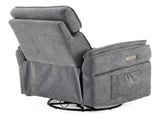 Electric Power Recliner Chair, 300&deg Swivel Rocker, Adjustable Headrest & Foldable Armrests, 330 34867600