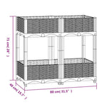 Raised Bed 80x40x71 cm Polypropylene 316535