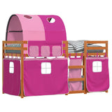 Bunk Bed without Mattress Pink 80x200 cm Solid Wood Pine 3284014