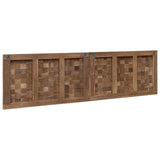 Bed Headboard Natural Solid Teak Wood 42024562