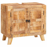 Bathroom Cabinet Brown Solid Mango wood and Engineered wood 4104563