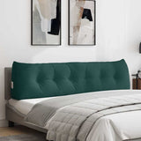 Back Pillow Dark Green 180 x 24 x 50 cm Fabric 42014562