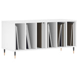 Record Cabinet White 100x38x48 cm Engineered Wood 831740