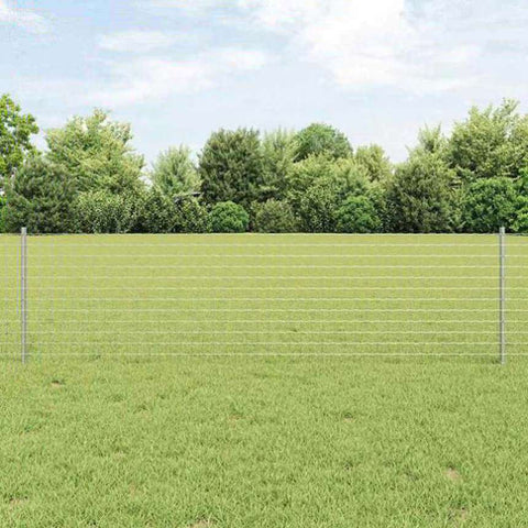 Fence and Post Silver 0.6 x 10 m Steel 3336145