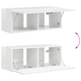 TV Wall Cabinet Gloss White 78.5 x 31 x 29.5 cm Engineered Wood 892217