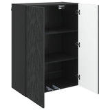 Wall-Mounted Cabinet Black 66 x 34.5 x 90 cm Engineered Wood 898736