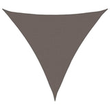 ZNTS Sunshade Sail HDPE Triangular 5x5x5 m Anthracite 42281