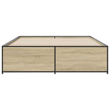 Bed Frame without Mattress Sonoma Oak 150x200 cm King Size 3279883