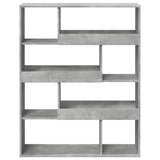 Bookcase Concrete Grey 100x33x125.5 cm Engineered Wood 3309333