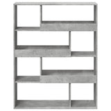 Bookcase Concrete Grey 100x33x125.5 cm Engineered Wood 3309333