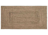 Area Rugs Natural and Black 140 x 200 cm Jute 42010500