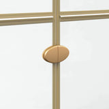Walk-In Shower Wall Folding Gold 70 x 6.5 x 190 cm 42017969