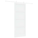Sliding Door White 83 x 211 cm Solid Pine Wood 3333591