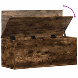 Storage Box Smoked Oak 90x35x35 cm Engineered Wood 840685