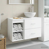 Bathroom Furniture Set 2 pcs White Engineered Wood 3403872