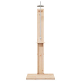 Outdoor Shower 206 cm Solid Pine Wood and Stainless Steel 886332