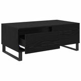 Coffee Table Black Oak 90 x 50 x 36.5 cm Engineered Wood 881680