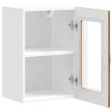 Kitchen Wall Cabinet with Glass Door Kalmar Old Wood Engineered Wood 853535