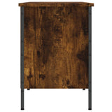 Shoe Cabinet Smoked Oak 131x35x50 cm Engineered Wood 831850