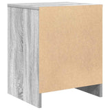 Bedside Cabinets 2 pcs with Drawer Grey Sonoma 40x34x50 cm 858778