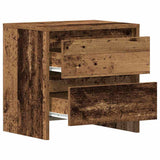 Bedside Cabinet with Drawer 2 pcs Old Wood 45 x 34 x 44.5 cm 863354