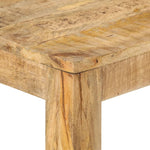 ZNTS Console Table 110x35x76 cm Rough Mango Wood 337270