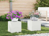 Plant Stand 2 pcs White 24 x 24 x 35 cm Steel 865807