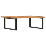 Basin Shelf Wall Mounted Steel and Solid Wood Acacia 3302925