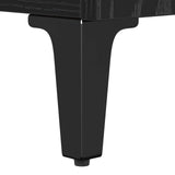 Sink cabinet Black Oak 80 x 33 x 60 cm Engineered Wood and Iron 881275