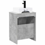 Bathroom Furniture Set Concrete Grey Engineered Wood 3404253