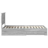 Bed Frame with Drawer with Headboard Manual Engineered Wood 3410363