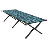Folding Camping Bed Folding Manual Leaf pattern Oxford fabric 42003179