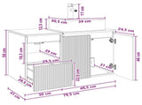 Bathroom Furniture Set 2 pcs White Engineered Wood 3404054
