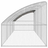 Chicken Cage 4 pcs Silver 800 x 200 x 200 cm Steel and PE 3368324